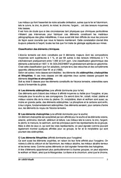 Matériaux de l'écorce terrestre