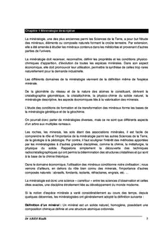 Matériaux de l'écorce terrestre