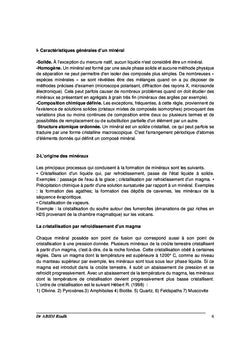 Matériaux de l'écorce terrestre