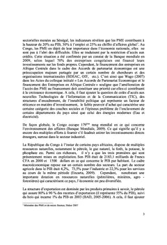 Impact des APE sur le développement des PME au Congo-Brazzaville