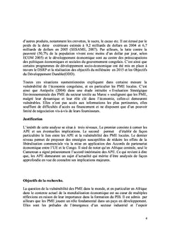 Impact des APE sur le développement des PME au Congo-Brazzaville