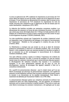 Impact des APE sur le développement des PME au Congo-Brazzaville