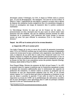 Impact des APE sur le développement des PME au Congo-Brazzaville