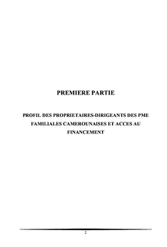 PME familiales camerounaises