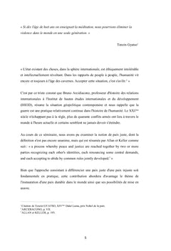 La paix durable, un horizon d'espérance ?
