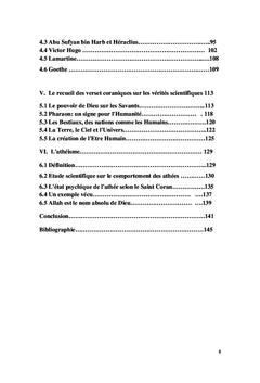 Dieu, la science, le Saint Coran et l'athéisme