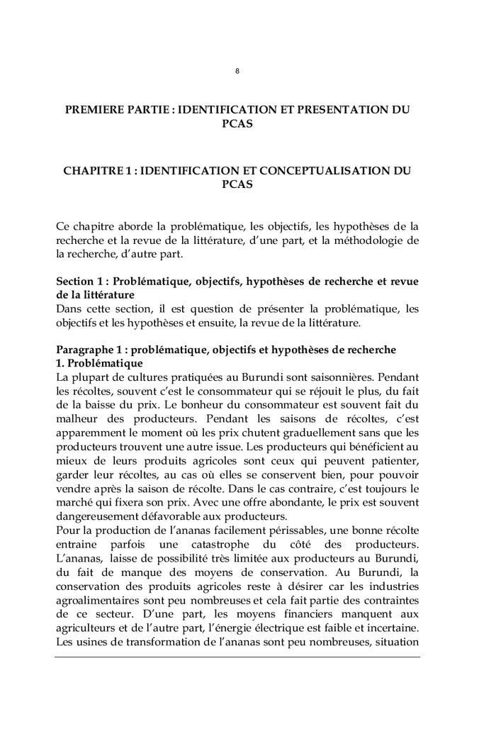 Techniques de production et de commercialisation du jus d'ananas