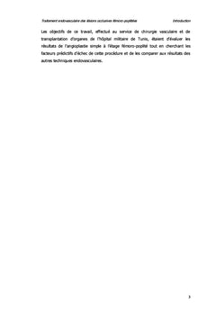 Traitement endovasculaire des lésions occlusives fémoro-poplitées