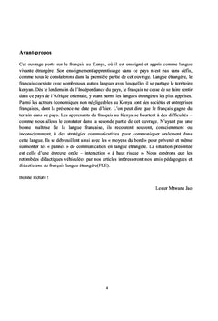 Le français au Kenya!