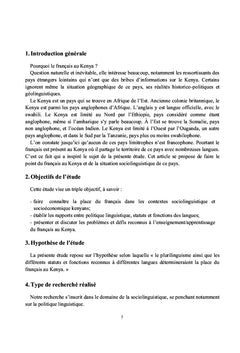 Le français au Kenya!