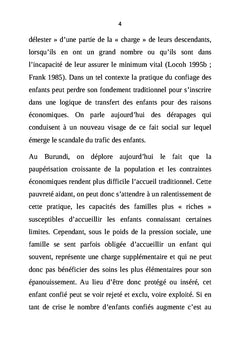 Les déterminants socio-économiques du confiage des enfants (5-17 ans)