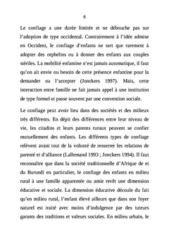 Les déterminants socio-économiques du confiage des enfants (5-17 ans)