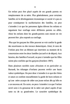 Les déterminants socio-économiques du confiage des enfants (5-17 ans)