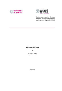 Suicides à Genève