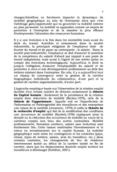 La Gestion de la Mobilité et des Carrières