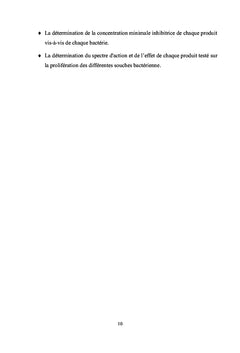 Activité antibactérienne de l'extrait des feuilles d'Aloe Arborescens