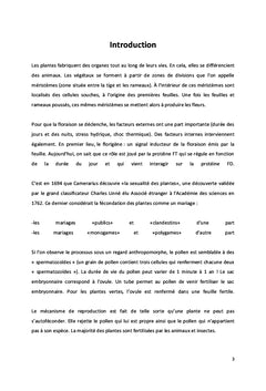 Biologie et physiologie de la reproduction chez les plantes à fleurs