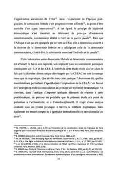 Les déclinaisons de la démocratie dans la pratique de la CEEAC