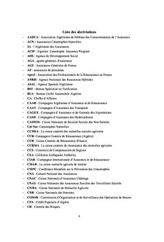 Les institutions informelles et l'assurance