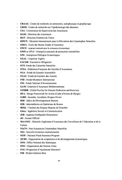 Les institutions informelles et l'assurance