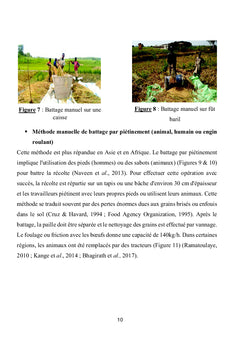 Synthèse bibliographique sur les batteuses-vanneuses à riz