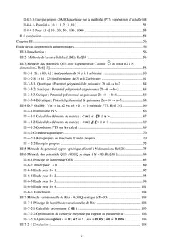 Oscillateur anharmonique quantique à N dimensions