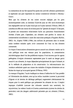 Restauration de rue et santé des populations