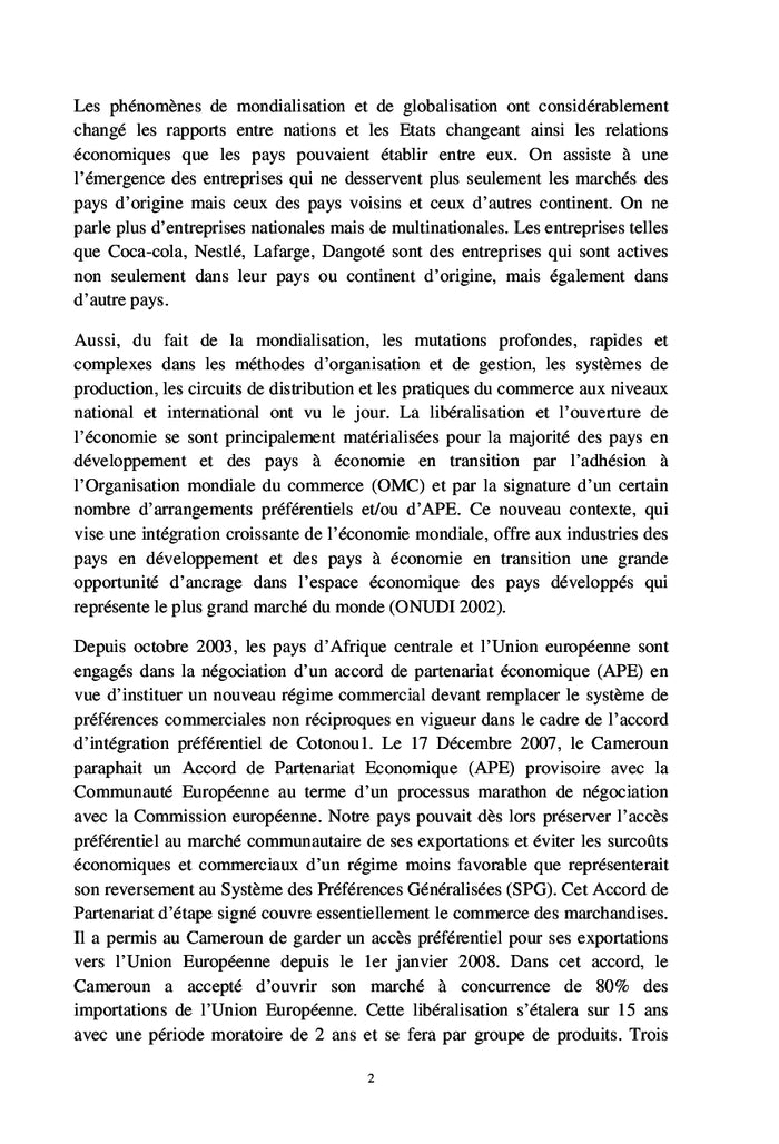 Mise à niveau et normalisation