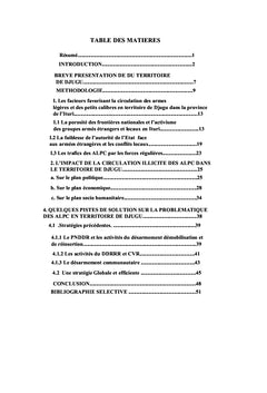 Circulation illicite des armes légères en territoire de Djugu:Est RDC