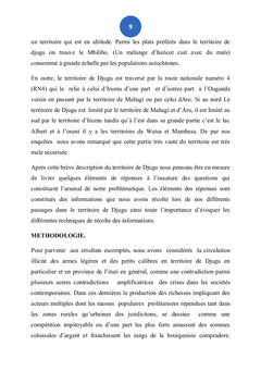 Circulation illicite des armes légères en territoire de Djugu:Est RDC
