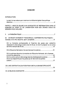 OUTIL D'INSERTION PROFESSIONNELLE sport et animation