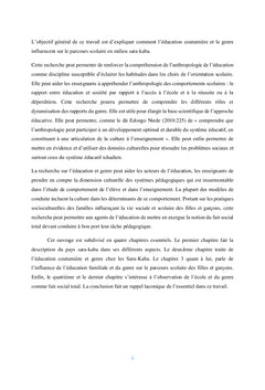 EDUCATION CHEZ LES SARA-KABA DU TCHAD
