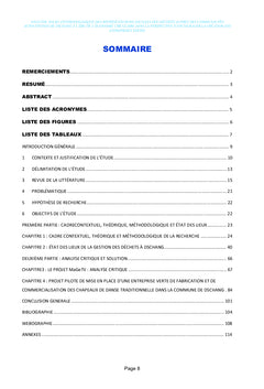 Représentations Sociales des Déchets