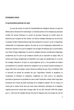 Approche interdisciplinaire en traduction des métaphores