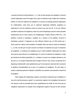 Approche interdisciplinaire en traduction des métaphores