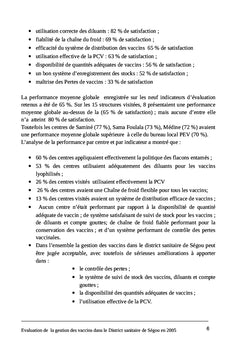 Etude sur la gestion des vaccins