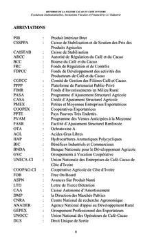 Réforme de la filière cacao en Côte d'Ivoire