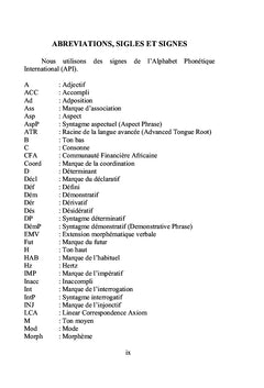 Description linguistique et sociolinguistique du kouzié
