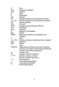 Description linguistique et sociolinguistique du kouzié