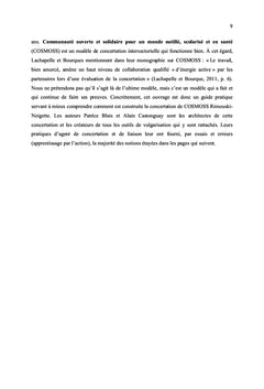 La concertation intersectorielle appliquée au partenariat social