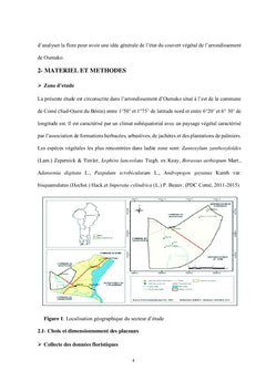 Etat et caractéristiques de la végétation et de la flore au BÉNIN