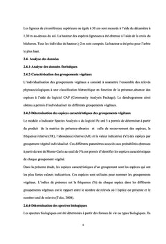 Etat et caractéristiques de la végétation et de la flore au BÉNIN