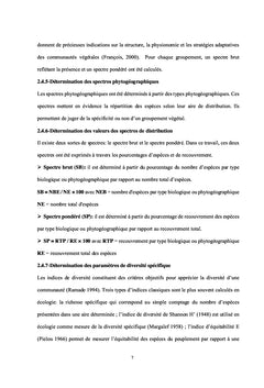 Etat et caractéristiques de la végétation et de la flore au BÉNIN