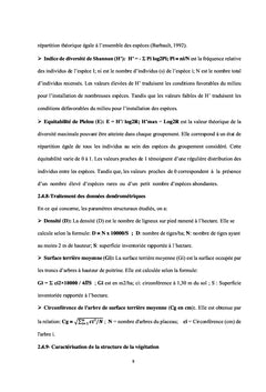 Etat et caractéristiques de la végétation et de la flore au BÉNIN