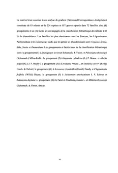 Etat et caractéristiques de la végétation et de la flore au BÉNIN