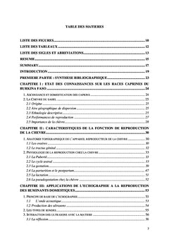 Application de l'échographie à la reproduction de la chèvre du Sahel