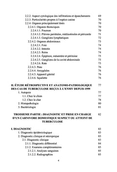 La tuberculose humaine, canine et féline