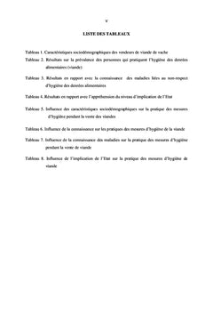 Problématique de l'hygiène des viandes de vache aux marchés de Bukavu