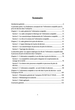Le rôle de l'information comptable dans la prise de décision