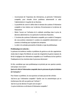 Le rôle de l'information comptable dans la prise de décision
